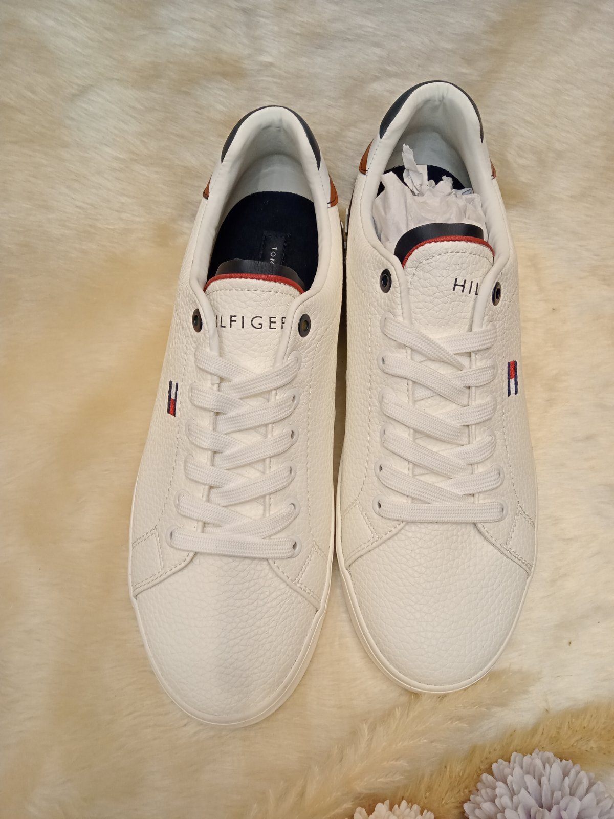 TOMMY HILFIGER SHOES FOR MEN'S REZZ WHITE SIZE 9 - Curate